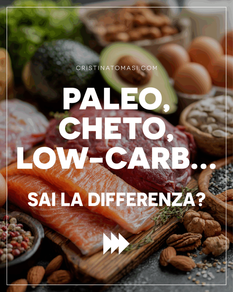 Comparazione tra dieta animal-based, chetogenica, low-carb e paleo con macronutrienti a confronto